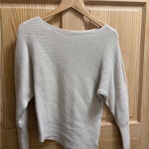 Express Off-the-Shoulder Cream Sweater xs